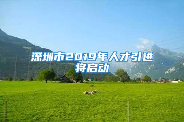 深圳市2019年人才引進(jìn)將啟動(dòng)