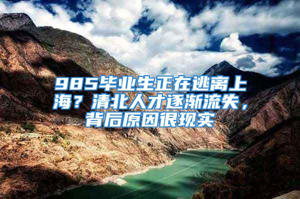 985畢業(yè)生正在逃離上海？清北人才逐漸流失，背后原因很現(xiàn)實(shí)