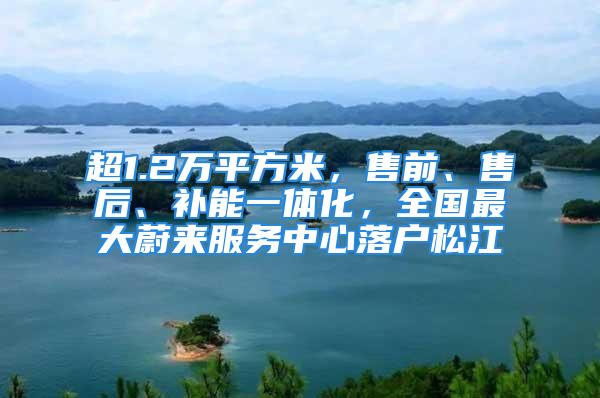 超1.2萬平方米，售前、售后、補(bǔ)能一體化，全國最大蔚來服務(wù)中心落戶松江