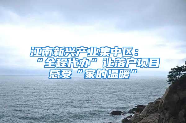 江南新興產(chǎn)業(yè)集中區(qū)：“全程代辦”讓落戶(hù)項(xiàng)目感受“家的溫暖”