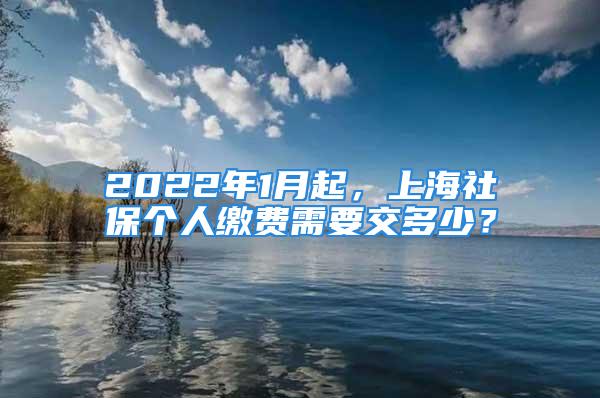 2022年1月起，上海社保個(gè)人繳費(fèi)需要交多少？