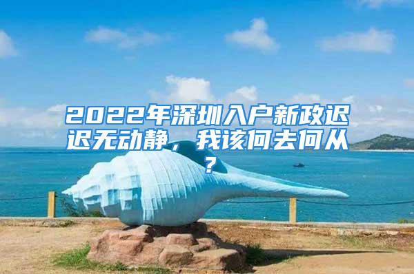 2022年深圳入戶新政遲遲無動(dòng)靜，我該何去何從？