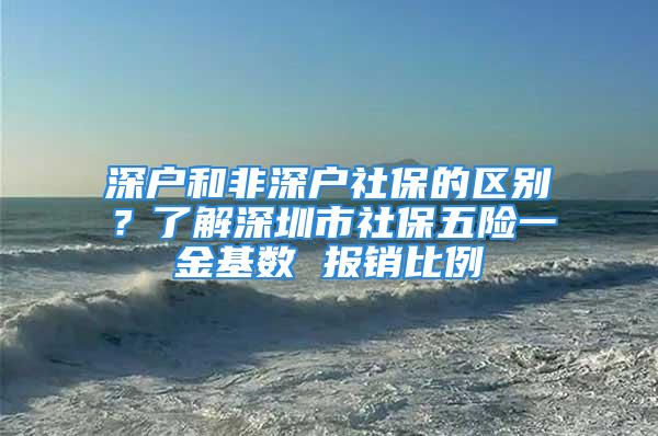 深戶和非深戶社保的區(qū)別？了解深圳市社保五險(xiǎn)一金基數(shù) 報(bào)銷比例