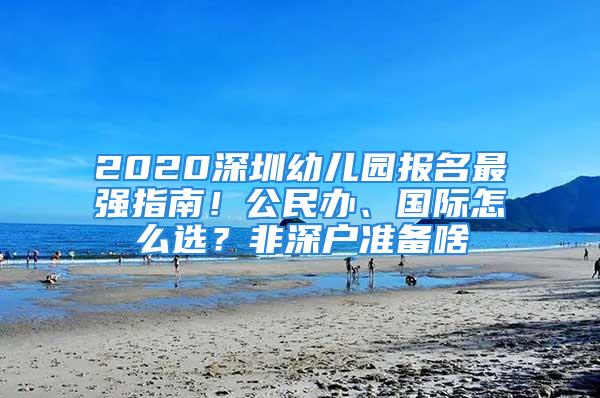 2020深圳幼兒園報(bào)名最強(qiáng)指南！公民辦、國(guó)際怎么選？非深戶準(zhǔn)備啥