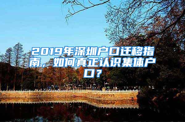 2019年深圳戶口遷移指南，如何真正認(rèn)識(shí)集體戶口？