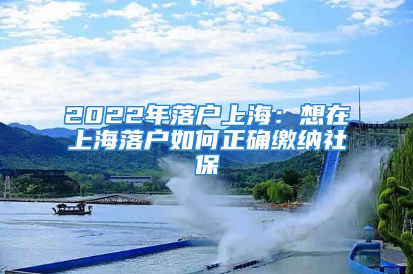 2022年落戶上海：想在上海落戶如何正確繳納社保