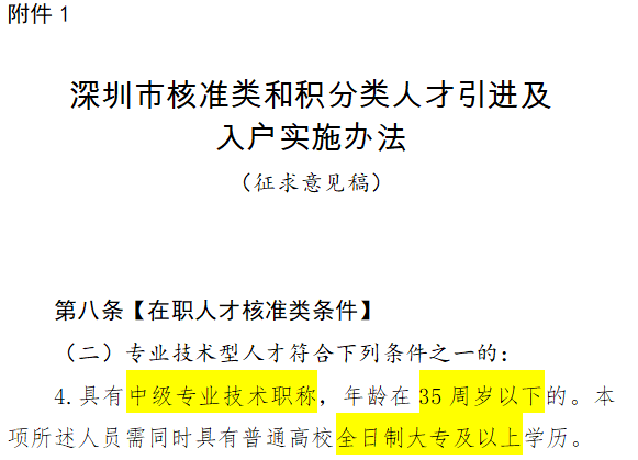 非全日制大專學(xué)歷可以入戶深圳嗎？非全日制大專深圳落戶辦法