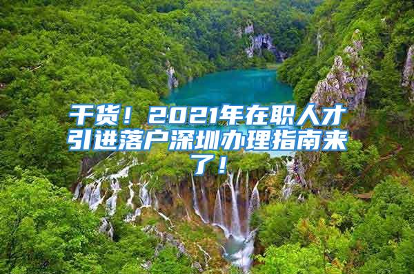 干貨！2021年在職人才引進(jìn)落戶深圳辦理指南來了！