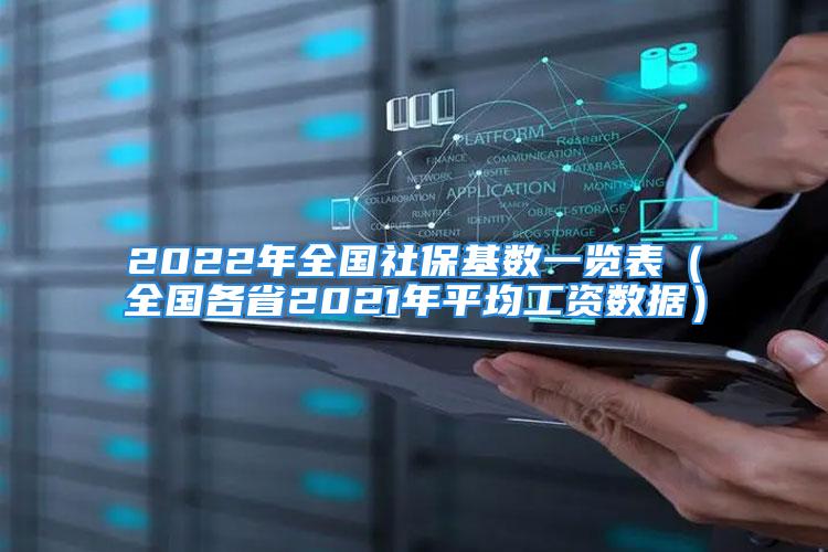 2022年全國(guó)社?；鶖?shù)一覽表（全國(guó)各省2021年平均工資數(shù)據(jù)）