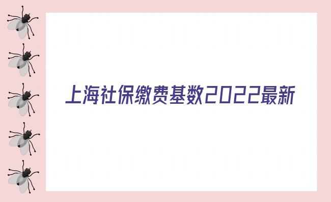 上海社保繳費基數2022最新