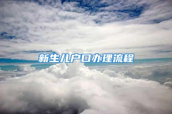 新生兒戶口辦理流程