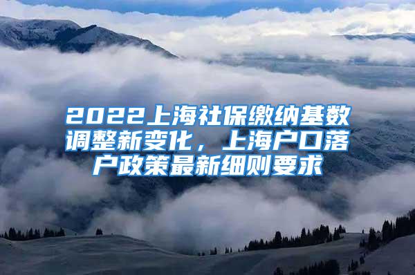 2022上海社保繳納基數(shù)調(diào)整新變化，上海戶口落戶政策最新細則要求