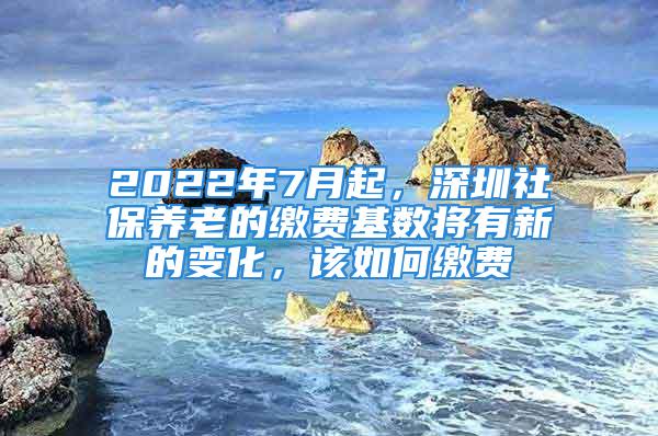 2022年7月起，深圳社保養(yǎng)老的繳費基數(shù)將有新的變化，該如何繳費