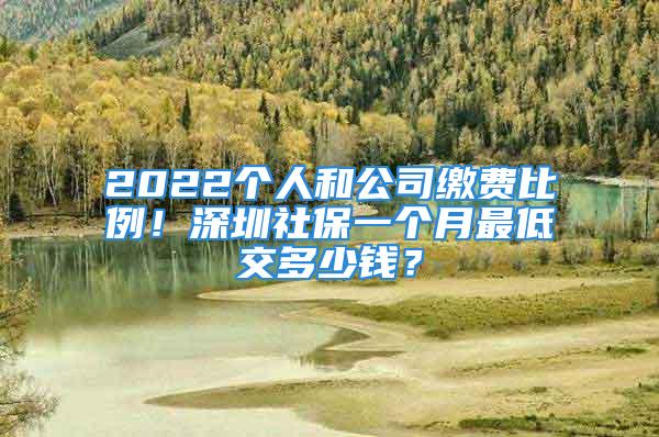 2022個(gè)人和公司繳費(fèi)比例！深圳社保一個(gè)月最低交多少錢？