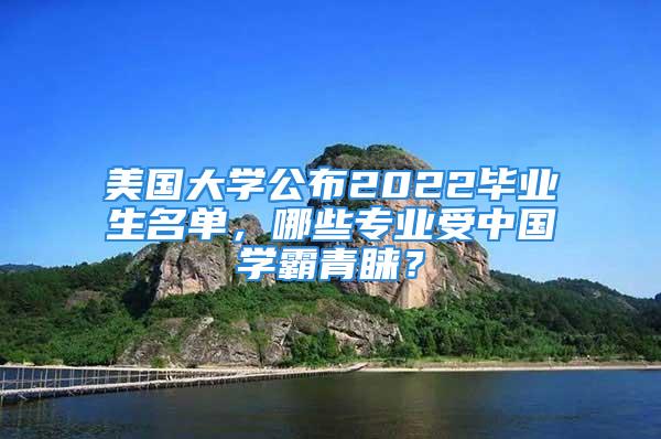 美國(guó)大學(xué)公布2022畢業(yè)生名單，哪些專業(yè)受中國(guó)學(xué)霸青睞？