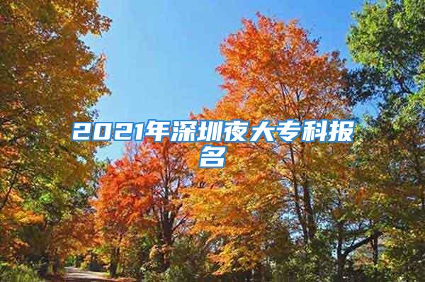 2021年深圳夜大?？茍?bào)名