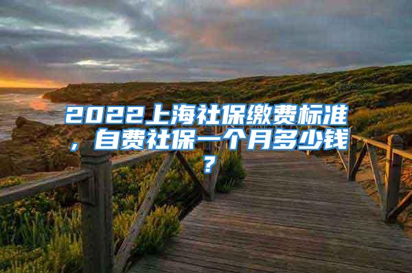 2022上海社保繳費標準，自費社保一個月多少錢？