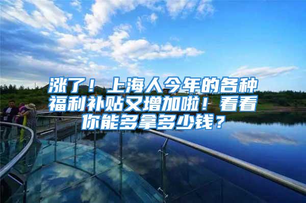 漲了！上海人今年的各種福利補(bǔ)貼又增加啦！看看你能多拿多少錢？