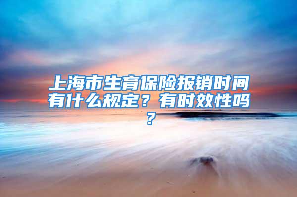 上海市生育保險(xiǎn)報(bào)銷時(shí)間有什么規(guī)定？有時(shí)效性嗎？