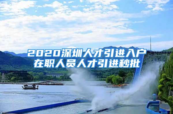 2020深圳人才引進(jìn)入戶在職人員人才引進(jìn)秒批