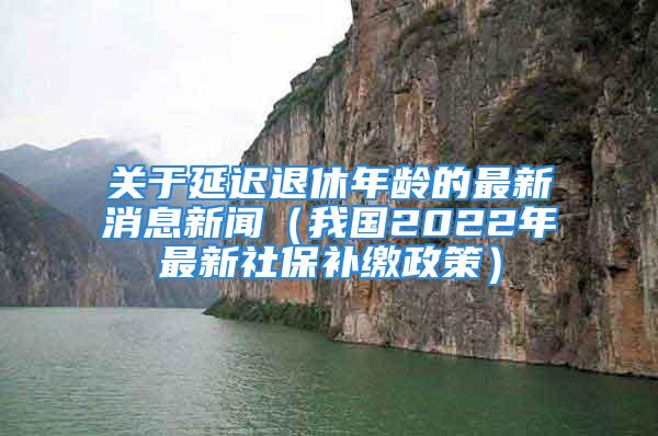 關(guān)于延遲退休年齡的最新消息新聞（我國2022年最新社保補(bǔ)繳政策）