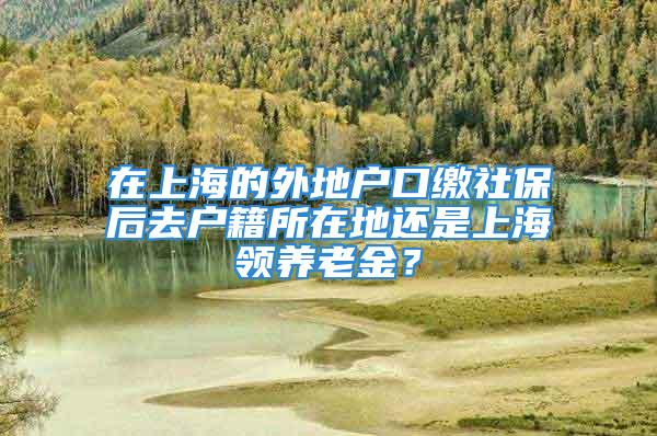 在上海的外地戶口繳社保后去戶籍所在地還是上海領(lǐng)養(yǎng)老金？