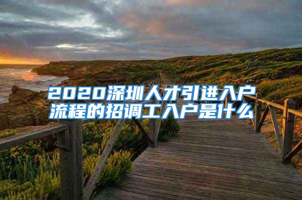 2020深圳人才引進入戶流程的招調(diào)工入戶是什么