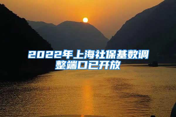 2022年上海社保基數(shù)調整端口已開放