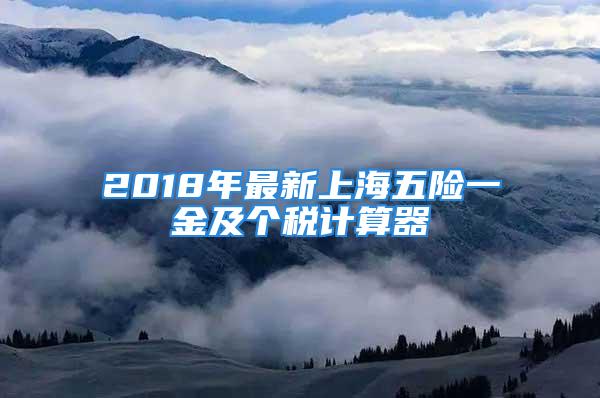 2018年最新上海五險一金及個稅計算器