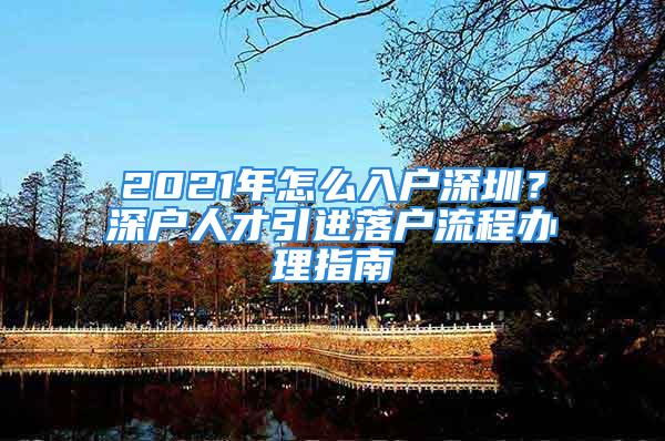 2021年怎么入戶深圳？深戶人才引進落戶流程辦理指南