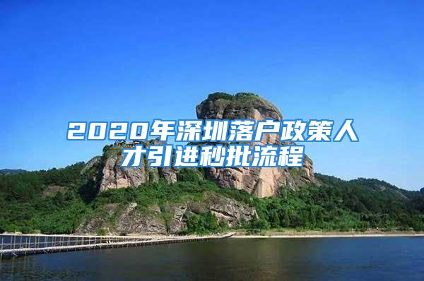 2020年深圳落戶政策人才引進(jìn)秒批流程