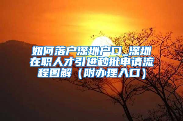 如何落戶深圳戶口_深圳在職人才引進秒批申請流程圖解（附辦理入口）