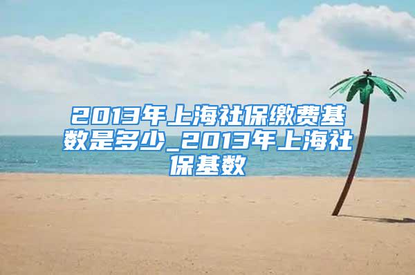 2013年上海社保繳費基數(shù)是多少_2013年上海社?；鶖?shù)