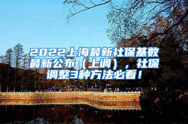 2022上海最新社保基數(shù)最新公布（上調(diào)），社保調(diào)整3種方法必看！