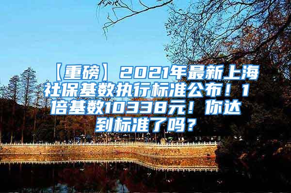 【重磅】2021年最新上海社保基數(shù)執(zhí)行標(biāo)準(zhǔn)公布！1倍基數(shù)10338元！你達(dá)到標(biāo)準(zhǔn)了嗎？