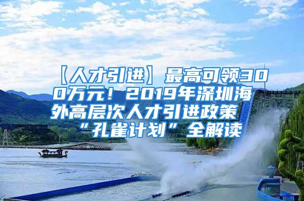 【人才引進】最高可領(lǐng)300萬元！2019年深圳海外高層次人才引進政策“孔雀計劃”全解讀