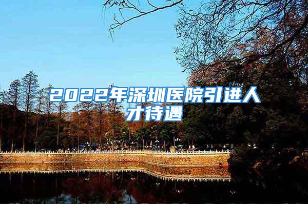 2022年深圳醫(yī)院引進人才待遇