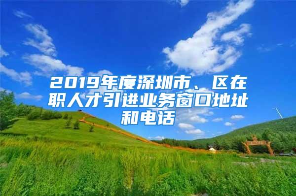 2019年度深圳市、區(qū)在職人才引進(jìn)業(yè)務(wù)窗口地址和電話