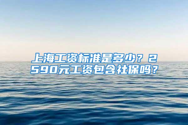 上海工資標(biāo)準(zhǔn)是多少？2590元工資包含社保嗎？