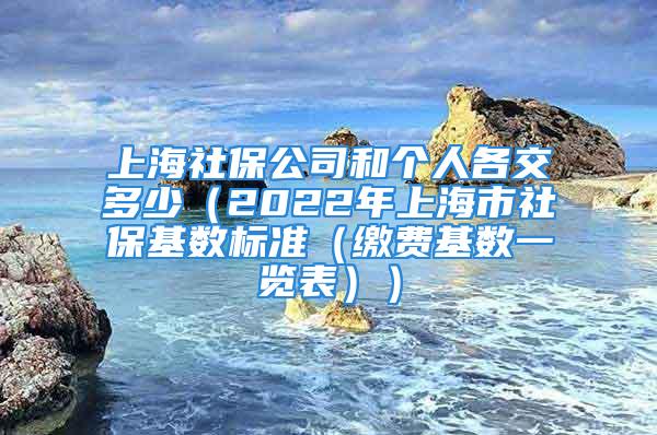 上海社保公司和個人各交多少（2022年上海市社?；鶖?shù)標(biāo)準(zhǔn)（繳費(fèi)基數(shù)一覽表））