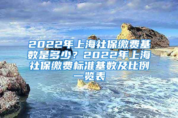 2022年上海社保繳費(fèi)基數(shù)是多少？2022年上海社保繳費(fèi)標(biāo)準(zhǔn)基數(shù)及比例一覽表