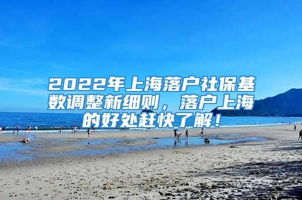 2022年上海落戶社?；鶖?shù)調(diào)整新細(xì)則，落戶上海的好處趕快了解！