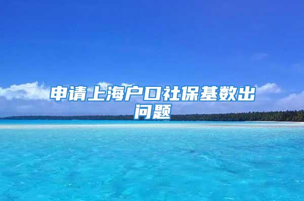 申請上海戶口社保基數(shù)出問題