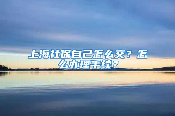 上海社保自己怎么交？怎么辦理手續(xù)？