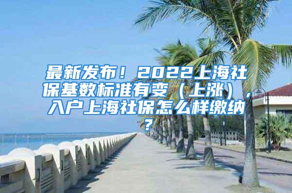 最新發(fā)布！2022上海社?；鶖?shù)標(biāo)準(zhǔn)有變（上漲），入戶上海社保怎么樣繳納？