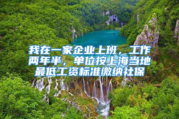 我在一家企業(yè)上班，工作兩年半，單位按上海當?shù)刈畹凸べY標準繳納社保