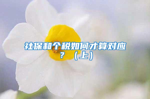 社保和個(gè)稅如何才算對(duì)應(yīng)？（上）