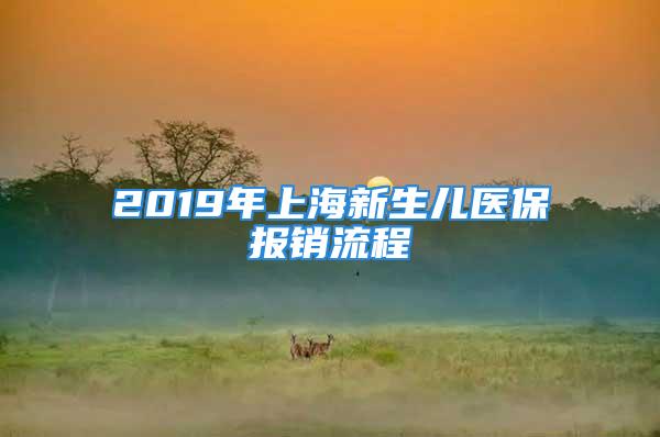 2019年上海新生兒醫(yī)保報銷流程