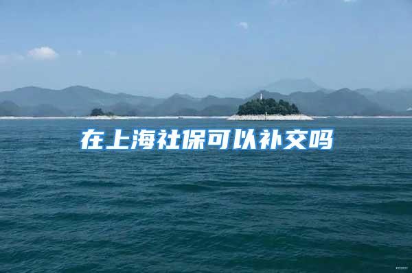 在上海社?？梢匝a交嗎