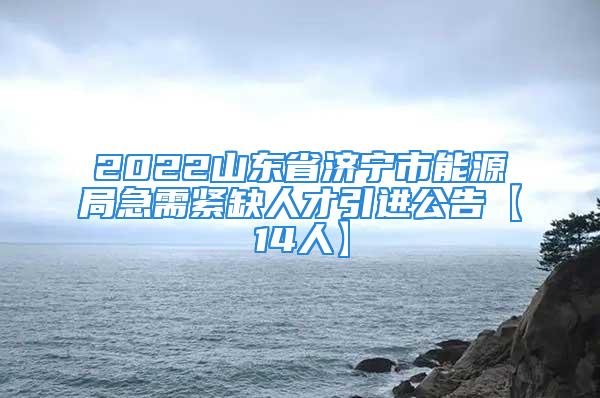 2022山東省濟(jì)寧市能源局急需緊缺人才引進(jìn)公告【14人】